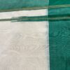 Handloom Kasavu Saree With  Green Border