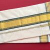 Handloom Saree With Green and Golden Border