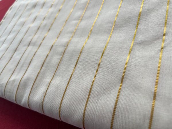 Handloom Saree - Golden Stripes