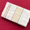 Handloom Saree -Golden Pink and  Green Stripes