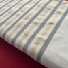 Handloom Saree - Golden and Grey Stripe